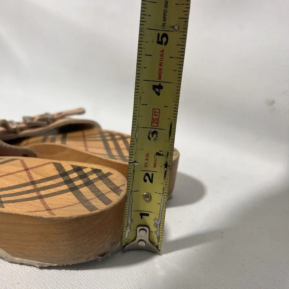 Burberry clog sandals